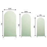 Set of 3 | Matte Sage Green Spandex Fitted Chiara Backdrop Stand Cover For Round Top