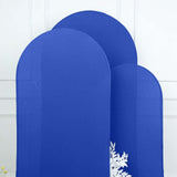 Set of 3 | Matte Royal Blue Spandex Fitted Chiara Backdrop Stand Cover For Round Top