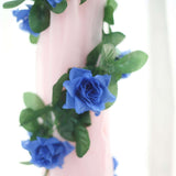 6ft | Royal Blue Artificial Silk Rose Garland UV Protected Flower Chain