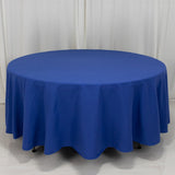 108" Royal Blue Cotton Blend Round Tablecloth