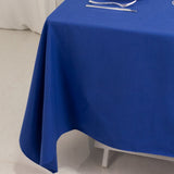 70"x70" Royal Blue Cotton Blend Square Tablecloth