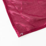 14ft Burgundy Pleated Satin Double Drape Table Skirt