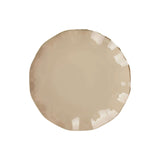 10 Pack | 6inch Taupe Round Plastic Dessert Plates, Disposable Tableware