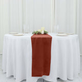 Terracotta (Rust) Premium Velvet Sheen Finish Table Runner