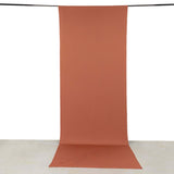 Terracotta (Rust) 4-Way Stretch Spandex Backdrop Curtain with Rod Pockets