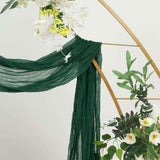 20ft Hunter Emerald Green Gauze Cheesecloth Fabric Wedding Arch Drapery, Window Scarf Valance