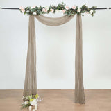 20ft Natural Gauze Cheesecloth Fabric Wedding Arch Drapery, Window Scarf Valance, Boho Decor