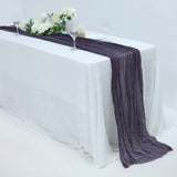 10ft Purple Gauze Cheesecloth Boho Table Runner