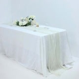 10ft Ivory Gauze Cheesecloth Boho Table Runner