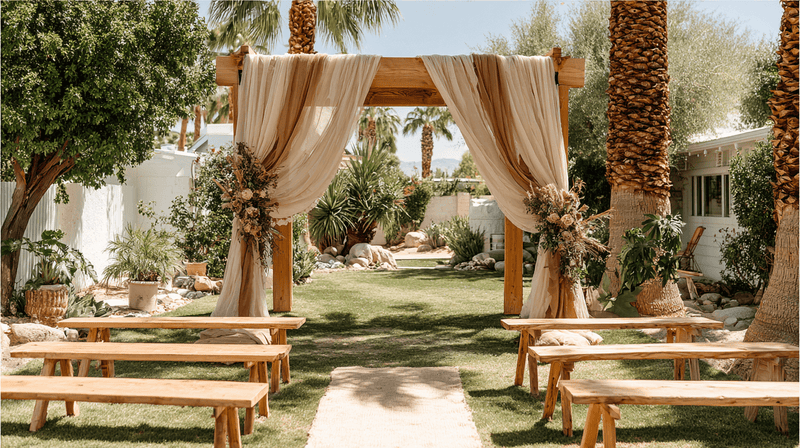 Rustic or Boho Wedding Arch Decor