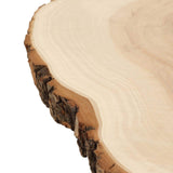 Centerpiece Poplar Wood Slab, Rustic Wood Slices 18Inch Dia Natural Color