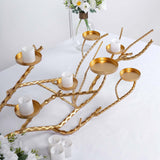 3ft Gold Manzanita Tree Branch Candelabra Metal Twig Branch Candle Holder Stand