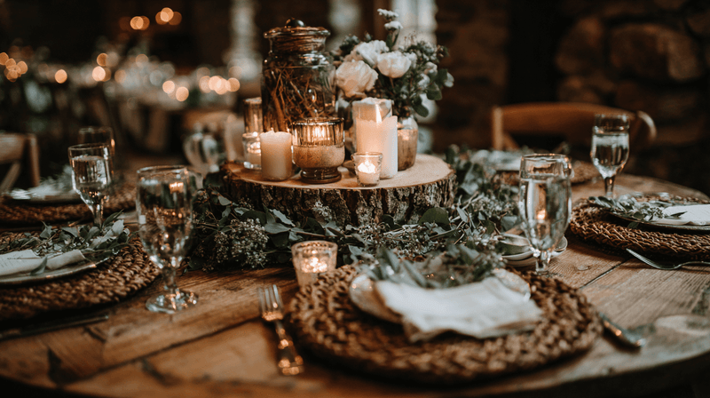 Rustic Warmth Centerpieces
