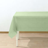 5 Pack Sage Green Rectangle Plastic Table Covers