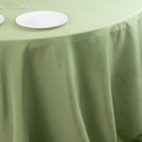 Sage Green Seamless Premium Polyester Round Tablecloth - 220GSM for 6 Foot Table