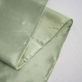 72" x 72" Sage Green Satin Square Tablecloth Overlay