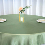 72" x 72" Sage Green Satin Square Tablecloth Overlay