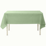 5 Pack Sage Green Rectangle Plastic Table Covers