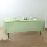 5 Pack Sage Green Rectangle Plastic Table Covers