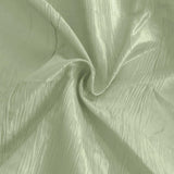 90inch x 90inch Sage Green Accordion Crinkle Taffeta Square Table Overlay