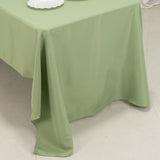 60"x126" Sage Green Premium Polyester Rectangular Tablecloth - 220GSM