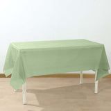 5 Pack Sage Green Rectangle Plastic Table Covers