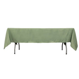 60"x102" Dusty Sage Green Premium Polyester Rectangular Tablecloth - 220GSM