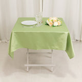 Sage Green Seamless Lamour Satin Square Tablecloth - 54inch