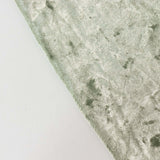 120inch Sage Green Seamless Premium Crushed Velvet Round Tablecloth