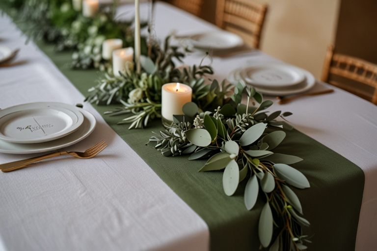 sage green Table Runners