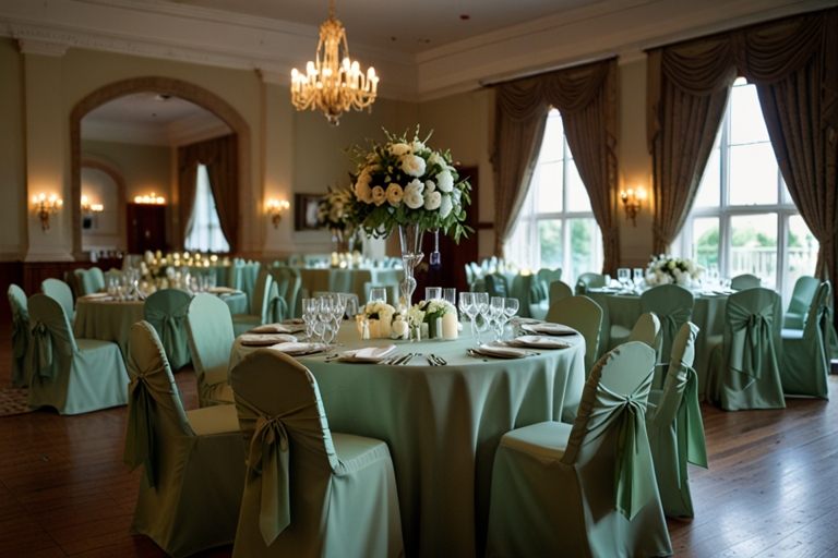 sage green wedding table Covers