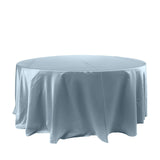 Satin 120" Round Tablecloth Dusty Blue - Stylish Seamless Table Cover