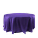 Satin 120" Round Tablecloth Purple - Stylish Seamless Table Cover