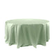 Satin 120" Round Tablecloth Sage Green - Stylish Seamless Table Cover