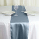 12"x108" Dusty Blue Satin Table Runner#whtbkgd