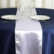 12"x108" White Satin Table Runner#whtbkgd