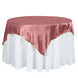 60inch x 60inch Cinnamon Rose Square Smooth Satin Table Overlay