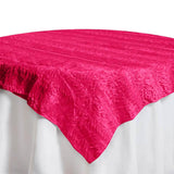 72"x72" Beverly Hills Waves Overlays - Fuchsia Satin