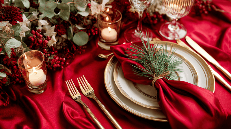 Satin Christmas Tablecloth