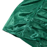 10ftx10ft Hunter Emerald Green Double Drape Pleated Satin Event Curtain Drapes, Glossy Photo