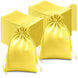 60 Pack 6x9inch Gold Satin Wedding Party Favor Bags, Drawstring Pouch Gift Bags
