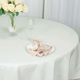 90" Ivory Premium Polyester Round Tablecloth - 220GSM