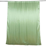 8ftx10ft Sage Green Satin Formal Event Backdrop Drape, Window Curtain Panel