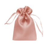Pink satin drawstring gift bag #whtbkgd
