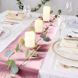 9Ft Rose Gold Glamorous Diamond Print Table Runner, Disposable Paper Table Runner - Blush