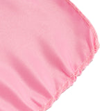 72x72inch Pink Lamour Satin Table Overlay, Square Tablecloth Topper