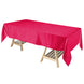 60"x102" Fuchsia Smooth Satin Rectangular Tablecloth