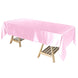 60"x102" Pink Smooth Satin Rectangular Tablecloth