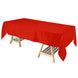 60"x102" Red Smooth Satin Rectangular Tablecloth