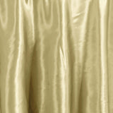 108" Champagne Satin Round Tablecloth